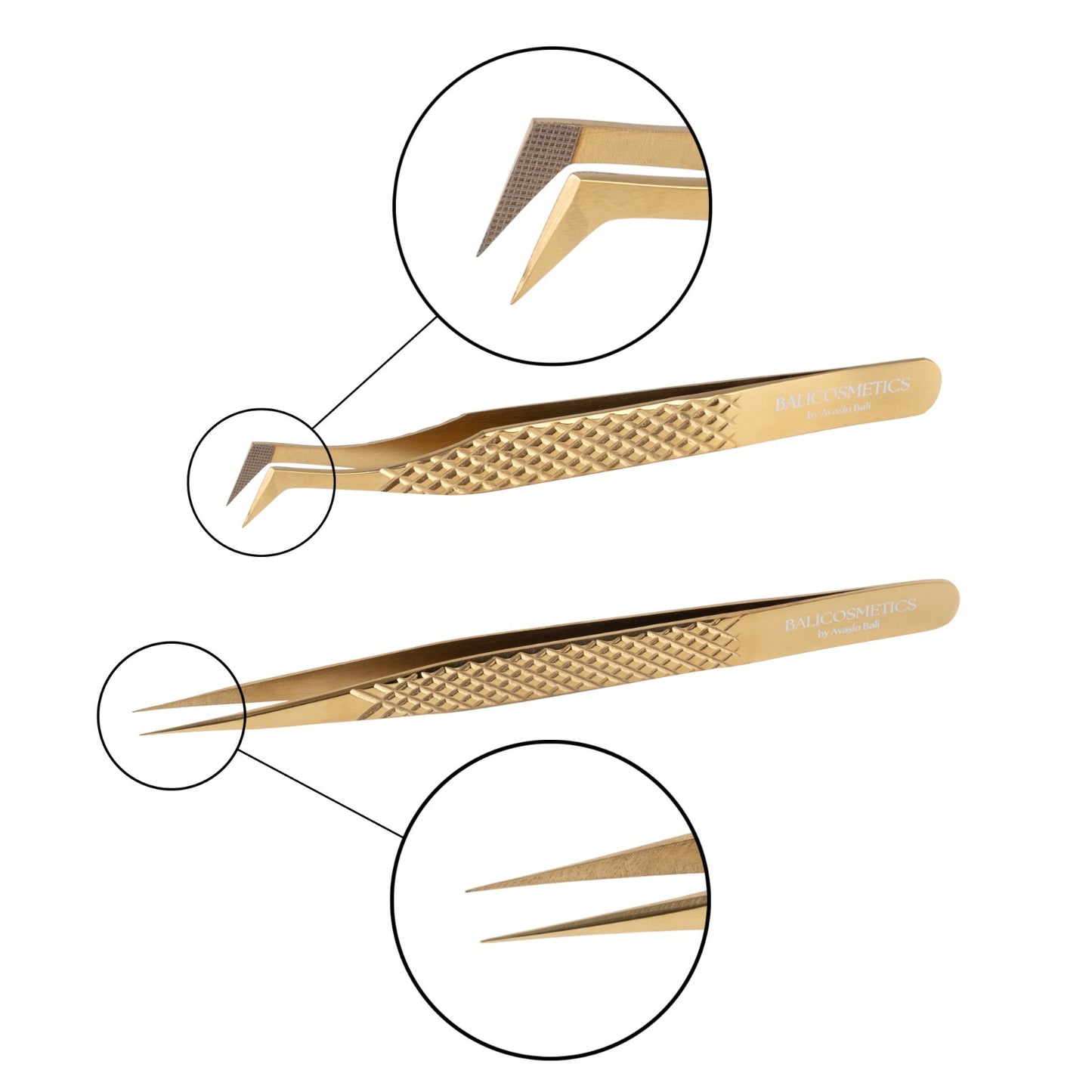 Pinzetten Set Gold